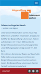 Mobile Screenshot of buergerstiftung-aachen.de